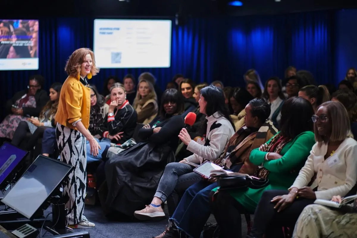Founders at a Female Founders Rise event Founders at a Female Founders Rise event