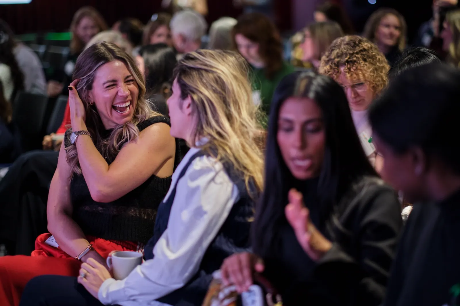 Female founders networking at an FFR pillar event
