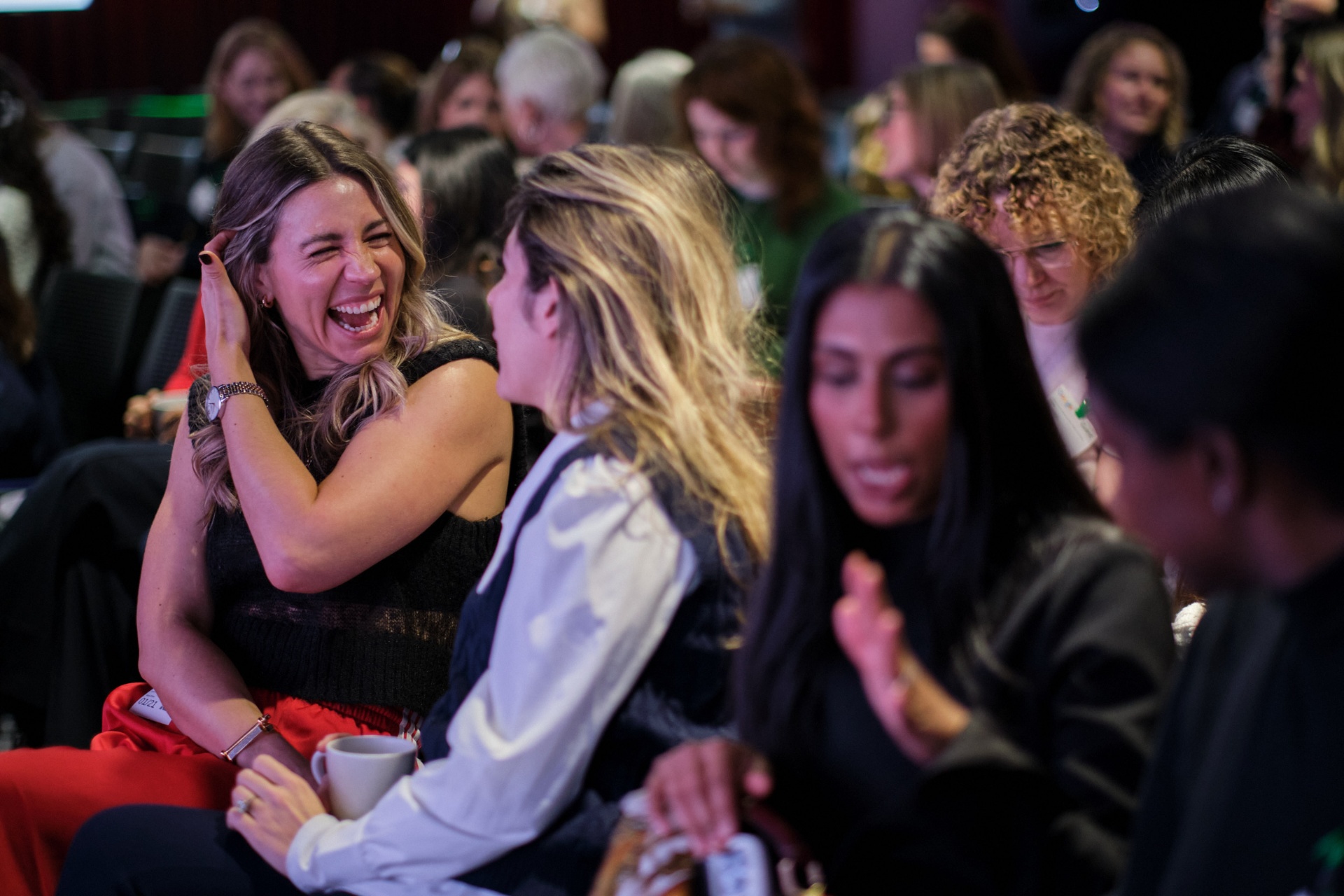 Female founders networking at an FFR pillar event