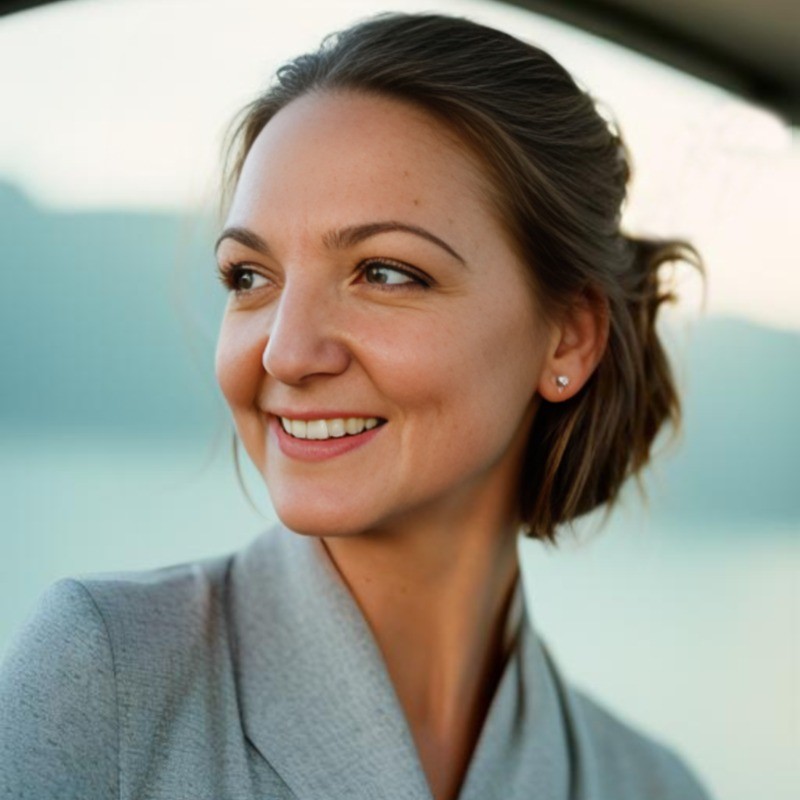 Woman gazing into the distance